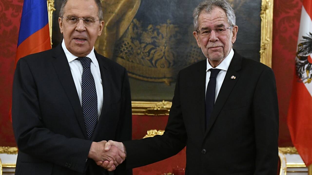 Sergej Lawrow bei Alexander Van der Bellen in der Hofburg 