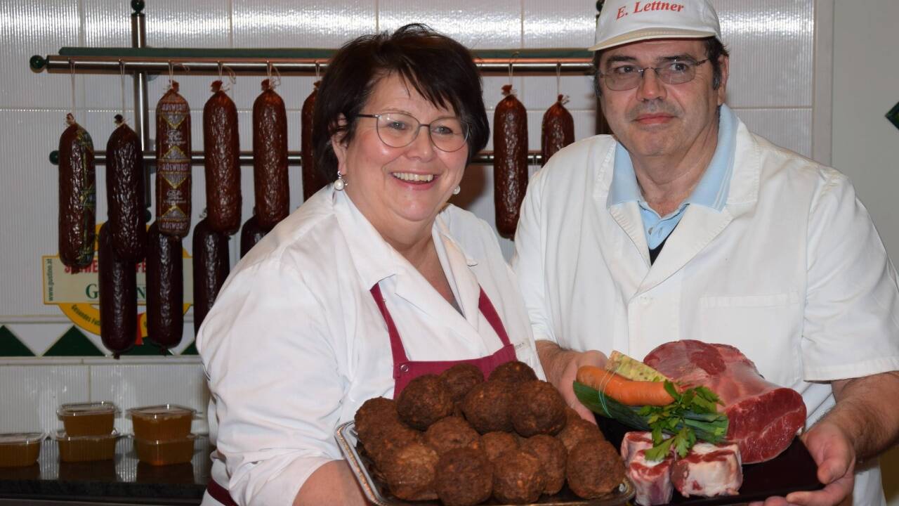 Helene und Engelbert Lettner führen die Fleischerei in dritter Generation.   