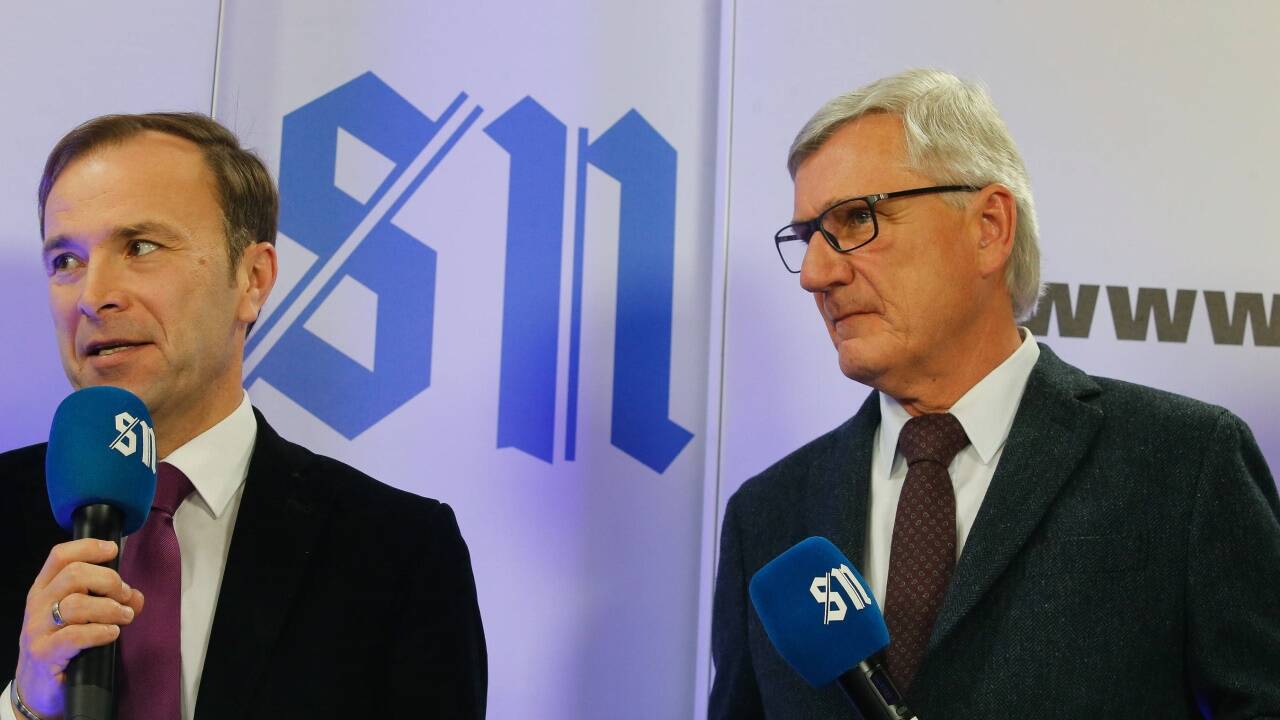 Die Kandidaten im SN-Wahlstudio.  