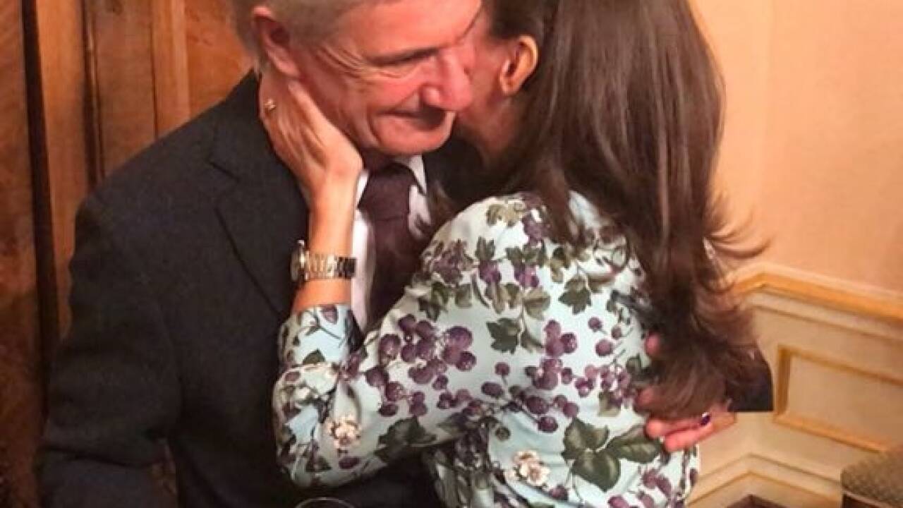 Freude bei Harald und Alexandra Preuner.  