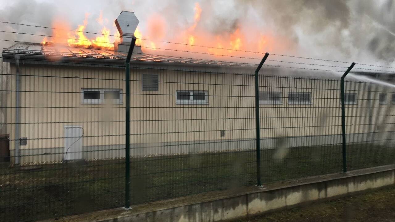 Explosion in der Gasstation in Baumgarten in der Gemeinde Weiden a.d. March. 