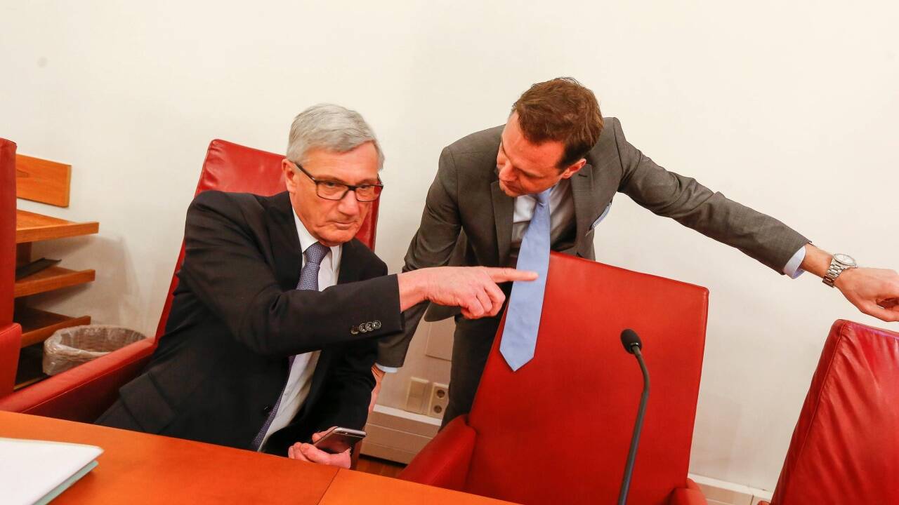 Szenen einen Angelobung. 