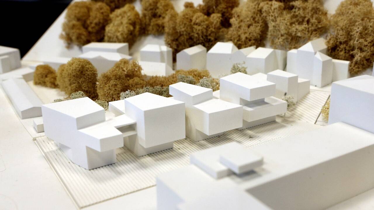 So sieht das Bauprojekt im Modell aus.  