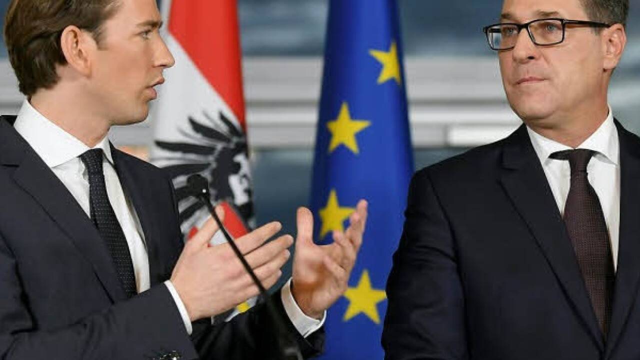 Präsentation des Regierungsprogramms. 