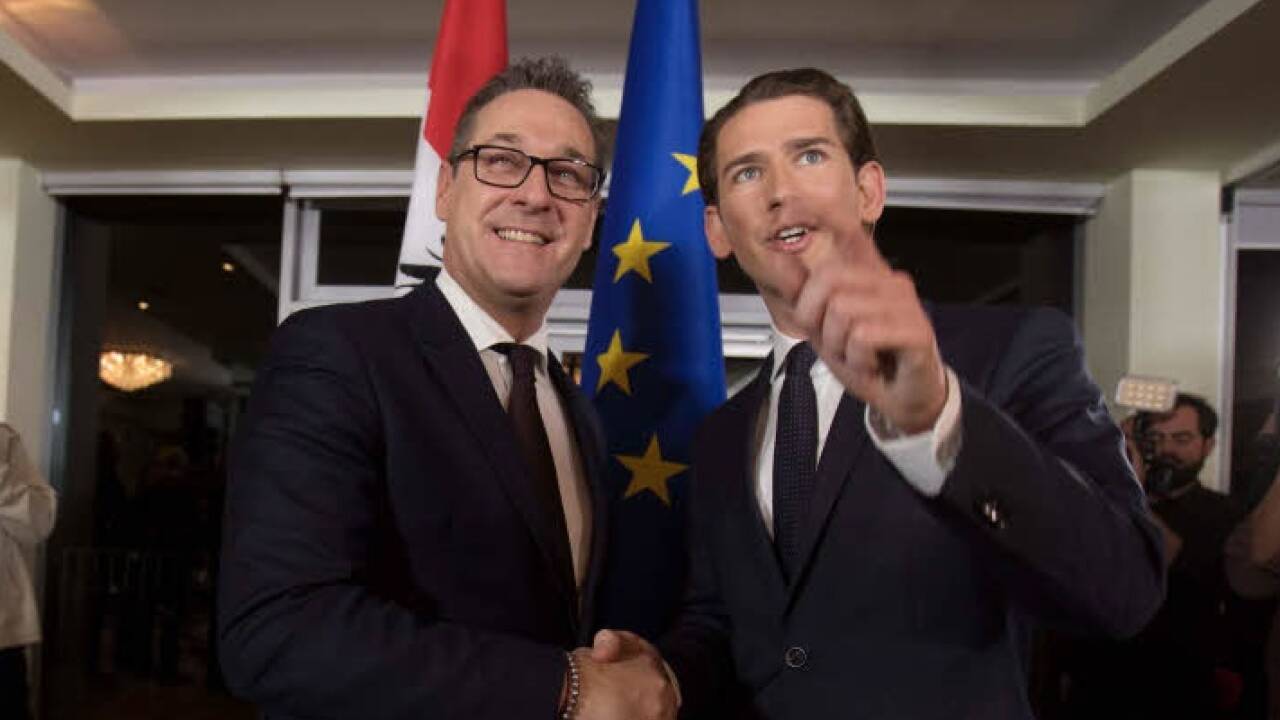 Präsentation des Regierungsprogramms. 