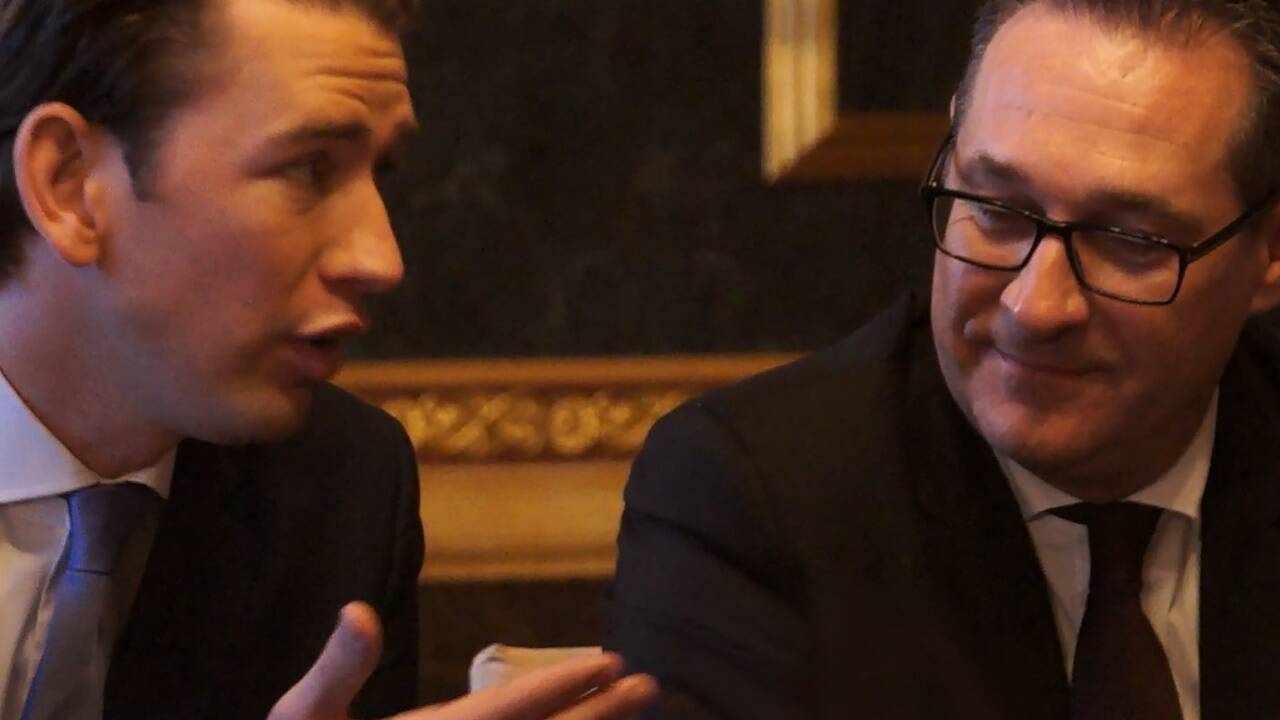 Heinz-Christian Strache und Sebastian Kurz. 
