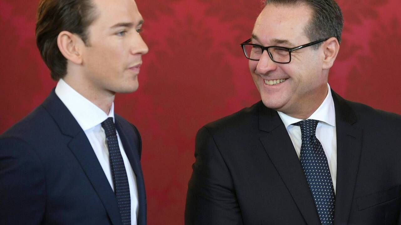 Kurz und Strache.  