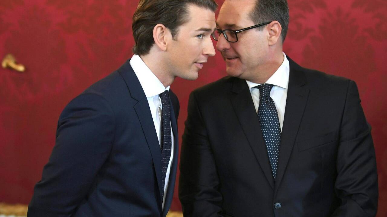 Kurz und Strache.  