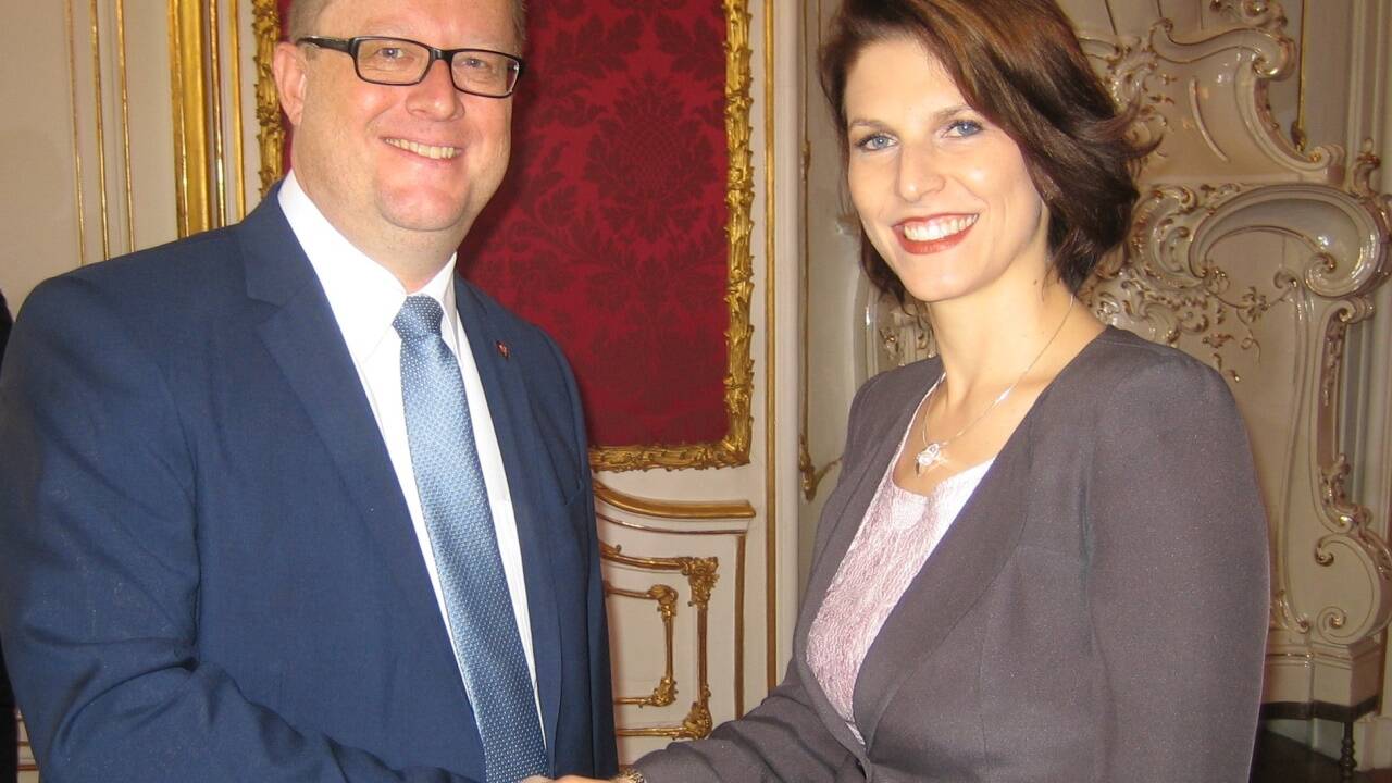 Hubert Fuchs aus Bischofshofen und Karoline Edtstadler aus Elixhausen wurden am Montag zu Staatssekretären angelobt.  