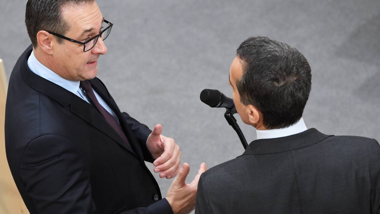 Vizekanzler Heinz Christian Strache und der SPÖ-Vorsitzender Christian Kern. 