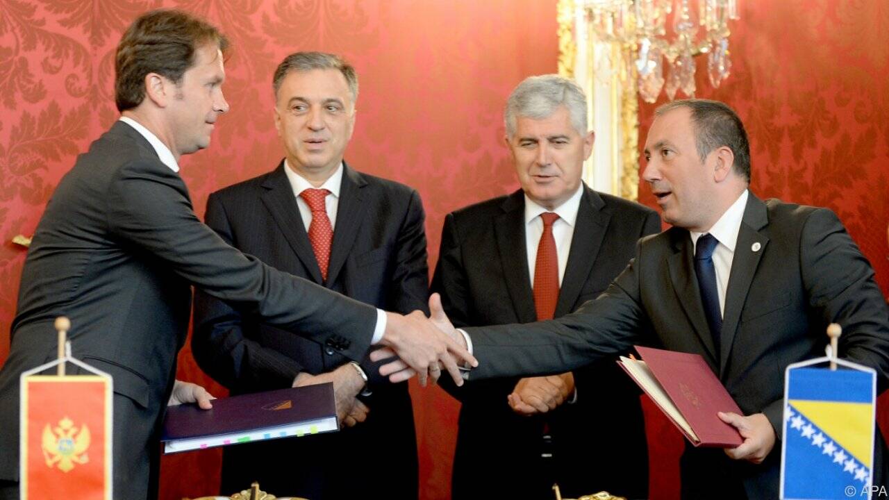 Grenzvertrag Montenegro-Bosnien in Wien unterzeichnet