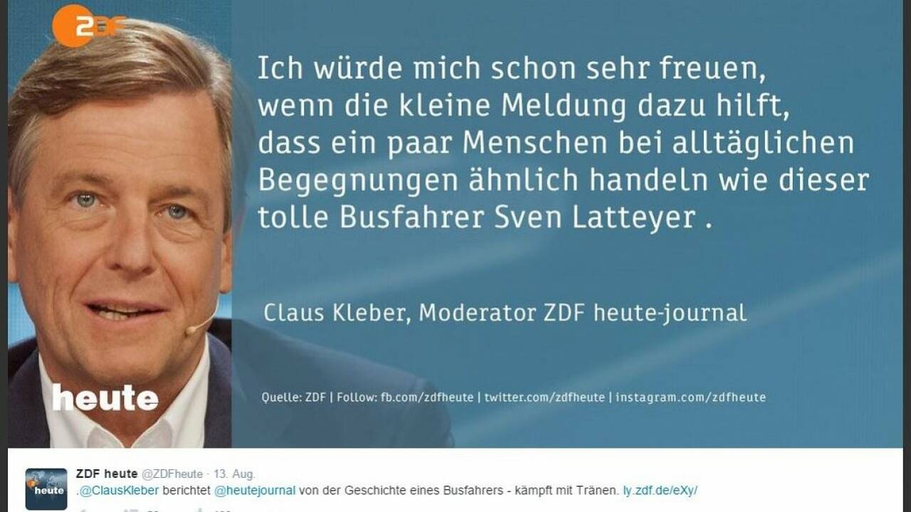 Flüchtlingsstory: Claus Kleber den Tränen nah - das Netz reagiert kontrovers Flüchtlingsstory: Claus Kleber den Tränen nah - das Netz reagiert kontrovers