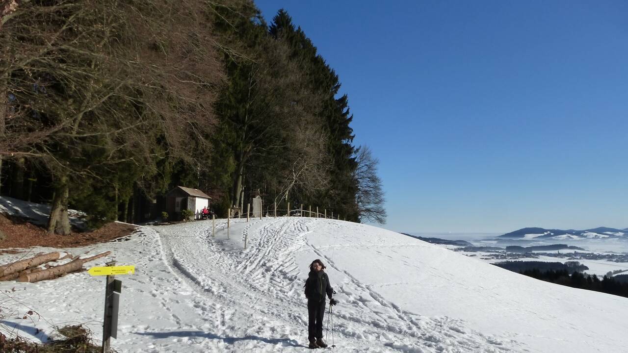 Das Aussichtsplatzerl bei der Wallmischkapelle. Das Aussichtsplatzerl bei der Wallmischkapelle.