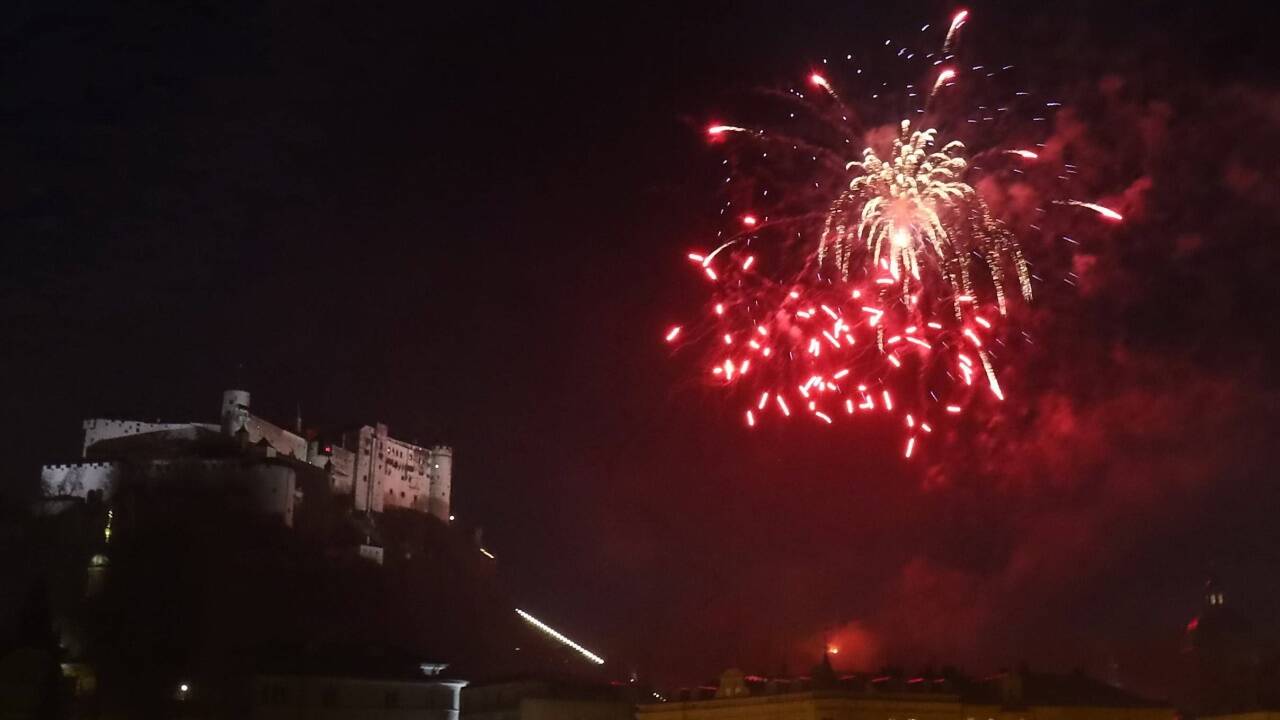 Die Silvesternacht in der Stadt Salzburg  Die Silvesternacht in der Stadt Salzburg