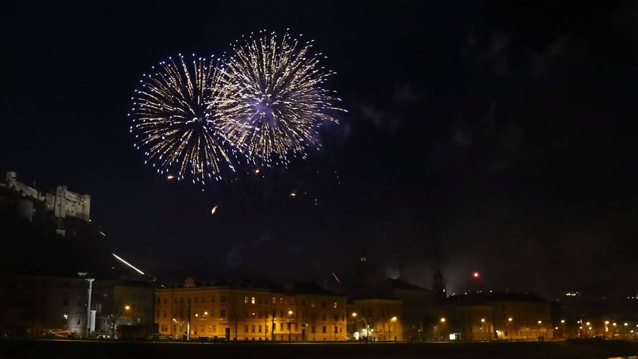 Die Silvesternacht in der Stadt Salzburg  Die Silvesternacht in der Stadt Salzburg