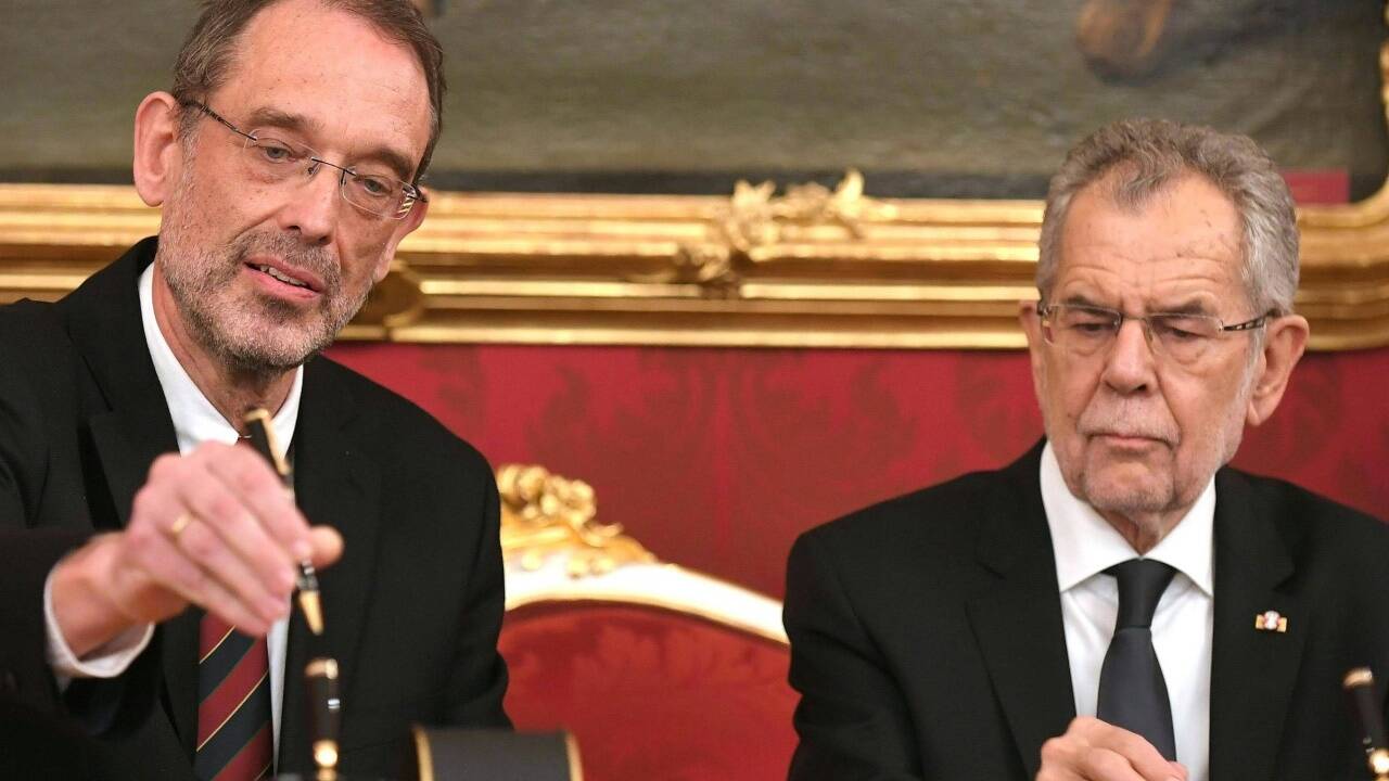 Bildungsminister Heinz Faßmann (ÖVP) und Bundespräsident Van der Bellen.  