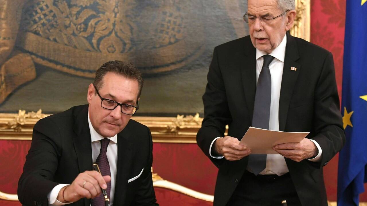 Vizekanzler und Sport- und Beamtenminister Heinz-Christian Strache (FPÖ).  