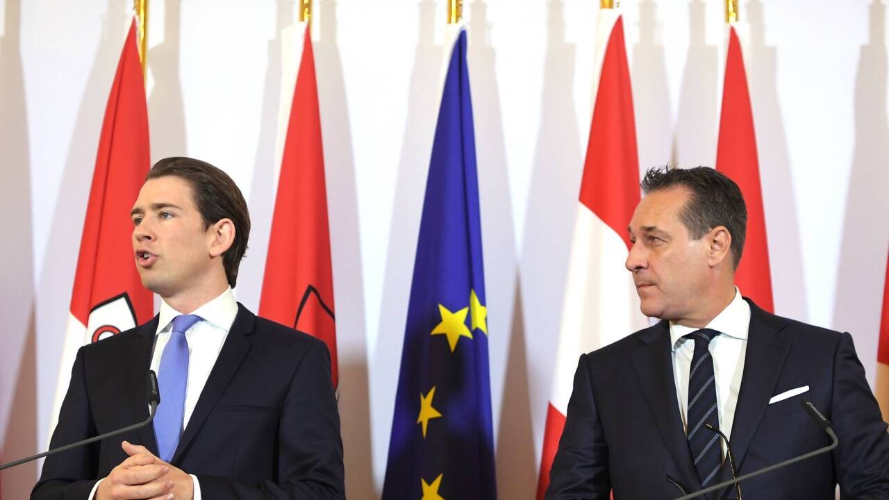 Bundeskanzler Kurz und Vizekanzler Strache. 