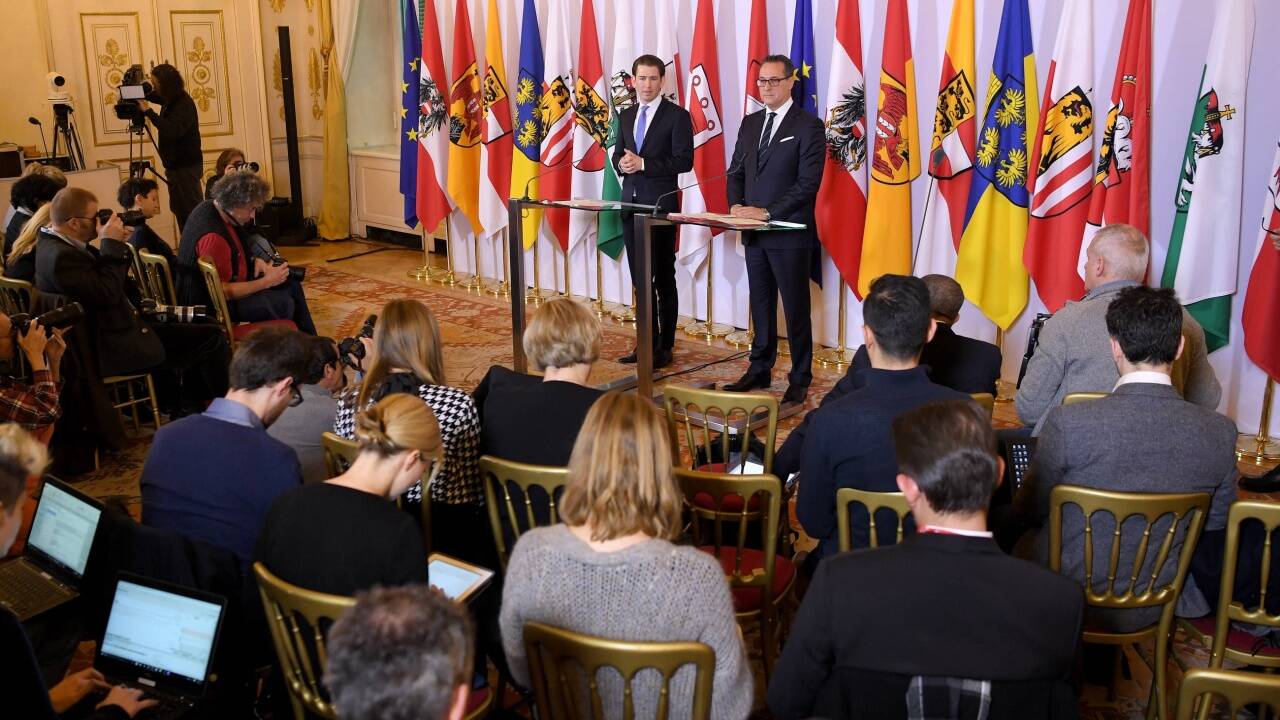 Bundeskanzler Kurz und Vizekanzler Strache. 