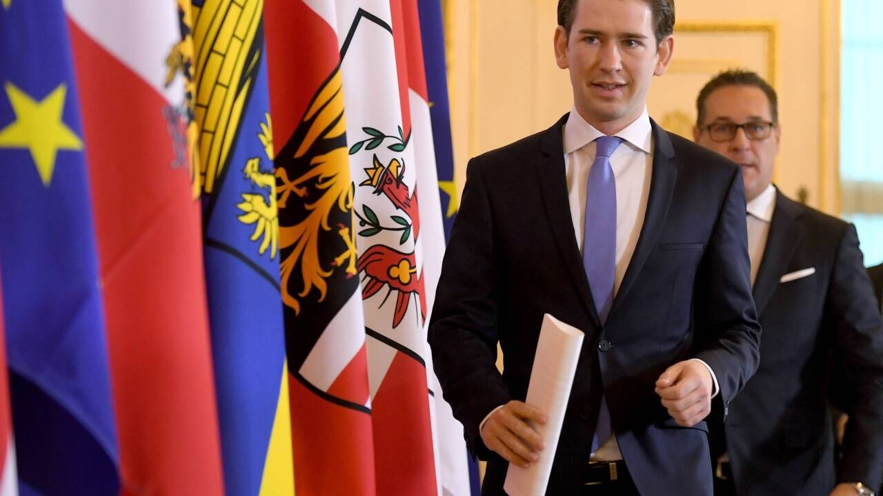 Bundeskanzler Kurz und Vizekanzler Strache. 