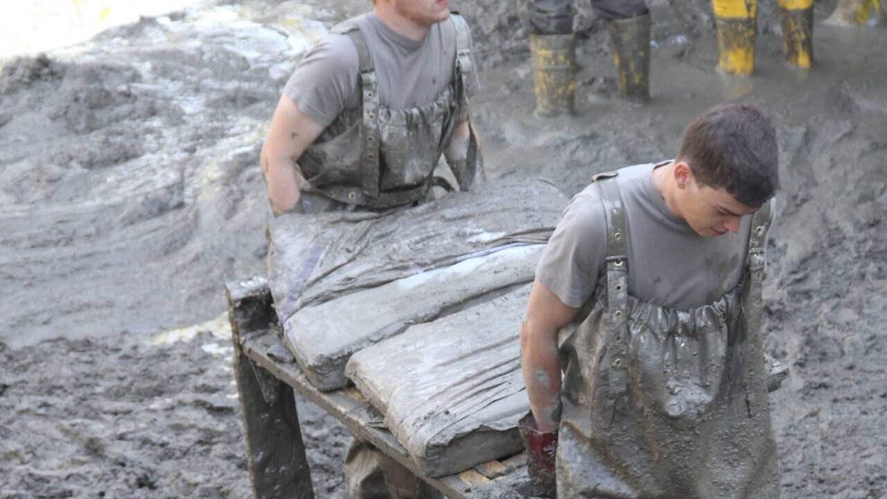 Das Bundesheer garantiert schnelle Hilfe im Katastrophenfall: Im Bild Soldaten aus der Krobatinkaserne beim Hilfseinsatz in Großarl nach den verheerenden Unwettern im August 2017. 