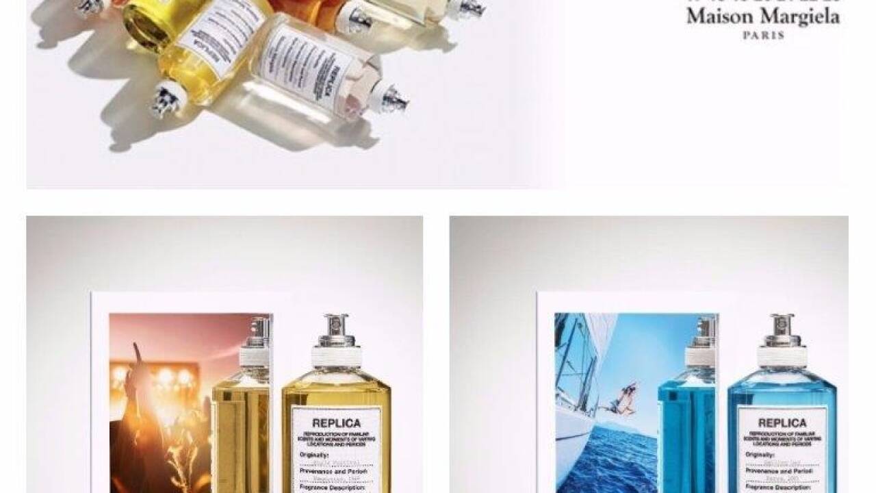 Von der gleichnamigen Kleider- und Accessoire-Kollektion inspiriert, erinnern die „Replica“ Düfte von des Modehauses Maison Martin Margiela an Bilder, Eindrücke und Gefühle, die nicht nur aus einer persönlichen Geschichte stammen, sondern auch Teil eines kollektiven Unbewussten sind, universelle Reminiszenzen sozusagen. Zuletzt wurde die Linie um die Duftbilder „Sailing Day“ und „Music Festival“ erweitert. 