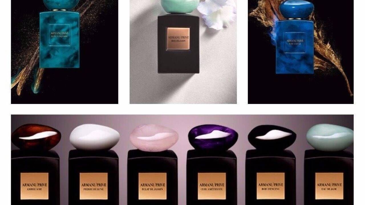 „Armani Privé“ steht für die Haute Couture der Düfte. Zu Beginn entwickelte Giorgio Armani die Düfte nur für sich und enge Freunde, seit dem Jahr 2004 sind sie für alle erhältlich. Mittlerweile gibt es vier Linien: „Les Eaux“, „La Collection“, „La Collection des Milles et Une Nuit“ und „La Collection des Terres Prècieuses“. Neu in der Linie „La Collection“ ist „Iris Celadon“, bei dem die Iris durch eine Überdosis an Moschus und Patchouli ganz neu zur Geltung kommt und Bergamotte und Kardamom als duftende Lichtquelle dienen. Neu in der Linie „La Collection des Terres Prècieuses“ sind „Bleu Turquoise“ und „Bleu Lazuli“, eine Duft gewordene Einladung, tief in den Reichtum und die Essenz Indiens einzutauchen. Bei „Bleu Turquoise“ läßt Parfümeur Aurélien Guichard dunkle Vanille durch tänzelnd leichte Salznoten erstrahlen, die an das Verschmelzen von Himmel und Meer erinnern. Bei „„Bleu Lazuli“ bringt Parfümeur Pascal Gaurin dunkle Tabaknoten mit Mate-Teeblättern zum Leuchten und zaubert mit Osmanthusblüte opulente Tiefe.  
