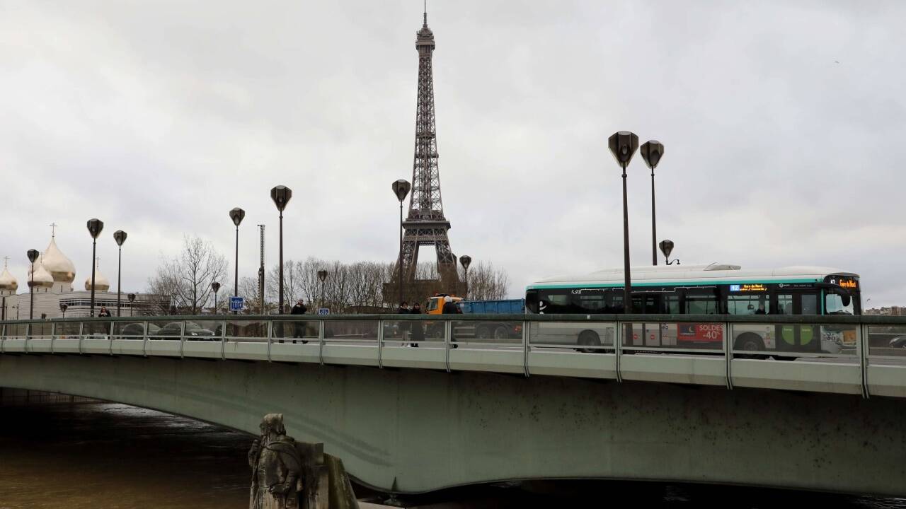Hochwasser in Paris. 