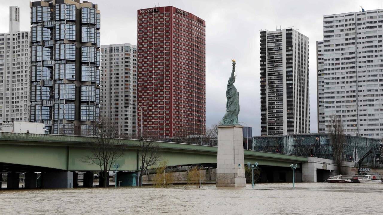 Hochwasser in Paris. 