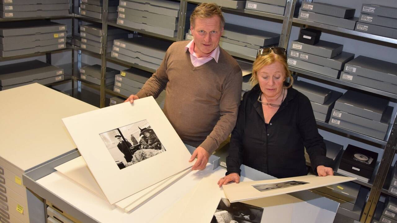 Glücklich über das Fotohof-Archiv unweit der Galerie sind Brigitte Blüml und Kurt Kaindl.  