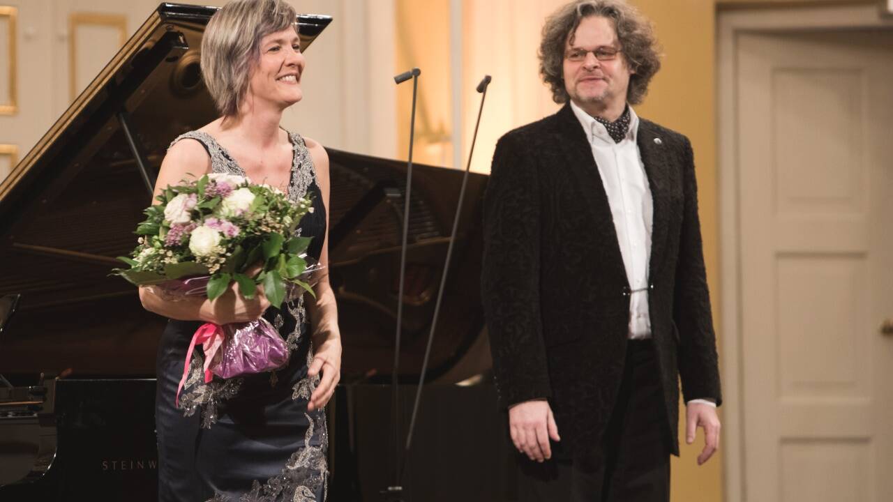 Matinee zur Mozartwoche: Marlis Petersen (Mitte), Camillo Radicke (r.) und Florian Mayer im Mozarteum. 