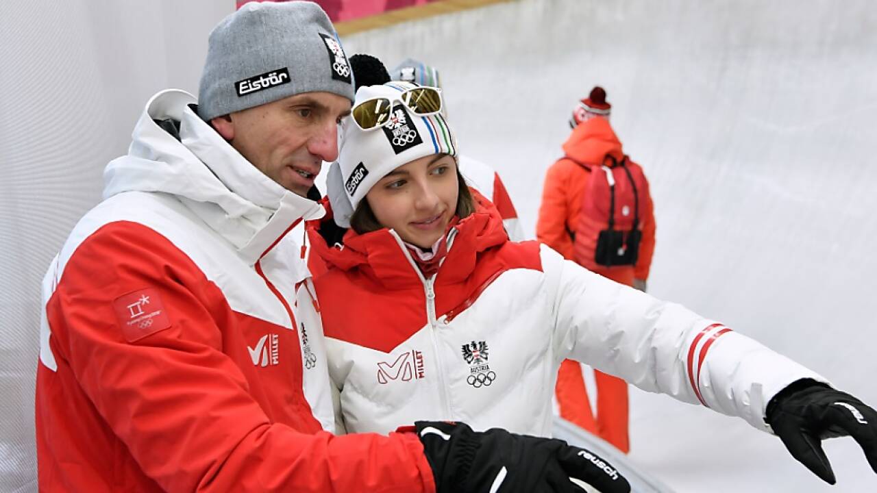 Hannah Prock und ihr Vater und Trainer Markus 