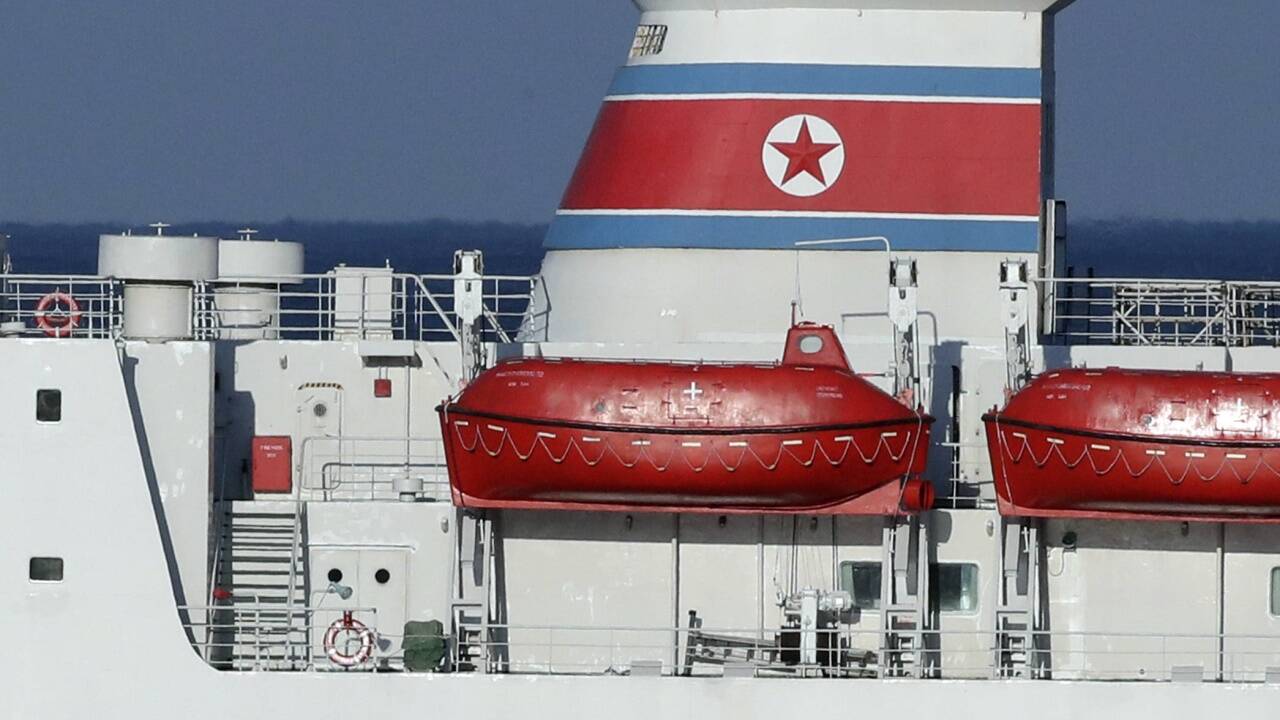 Ein Schiff aus Nordkorea brachte ein Orchester nach Gangneung.  