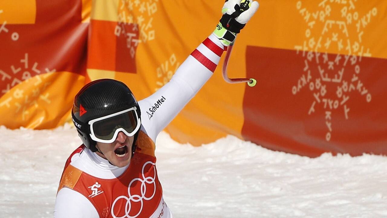 Matthias Mayer fuhr zum Super-G-Gold. 