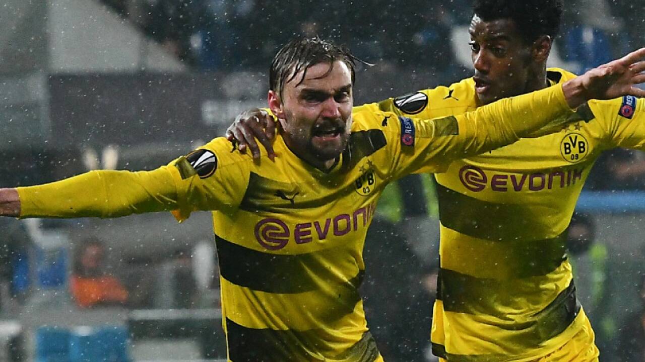 Marcel Schmelzer jubelt nach seinem späten Siegtreffer 