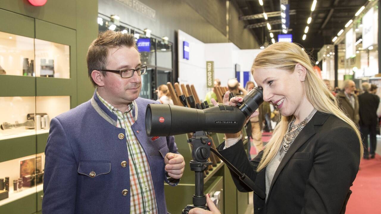 Die Messe Hohe Jagd und Fischerei lockte Tausende Besucher ins Messezentrum.  