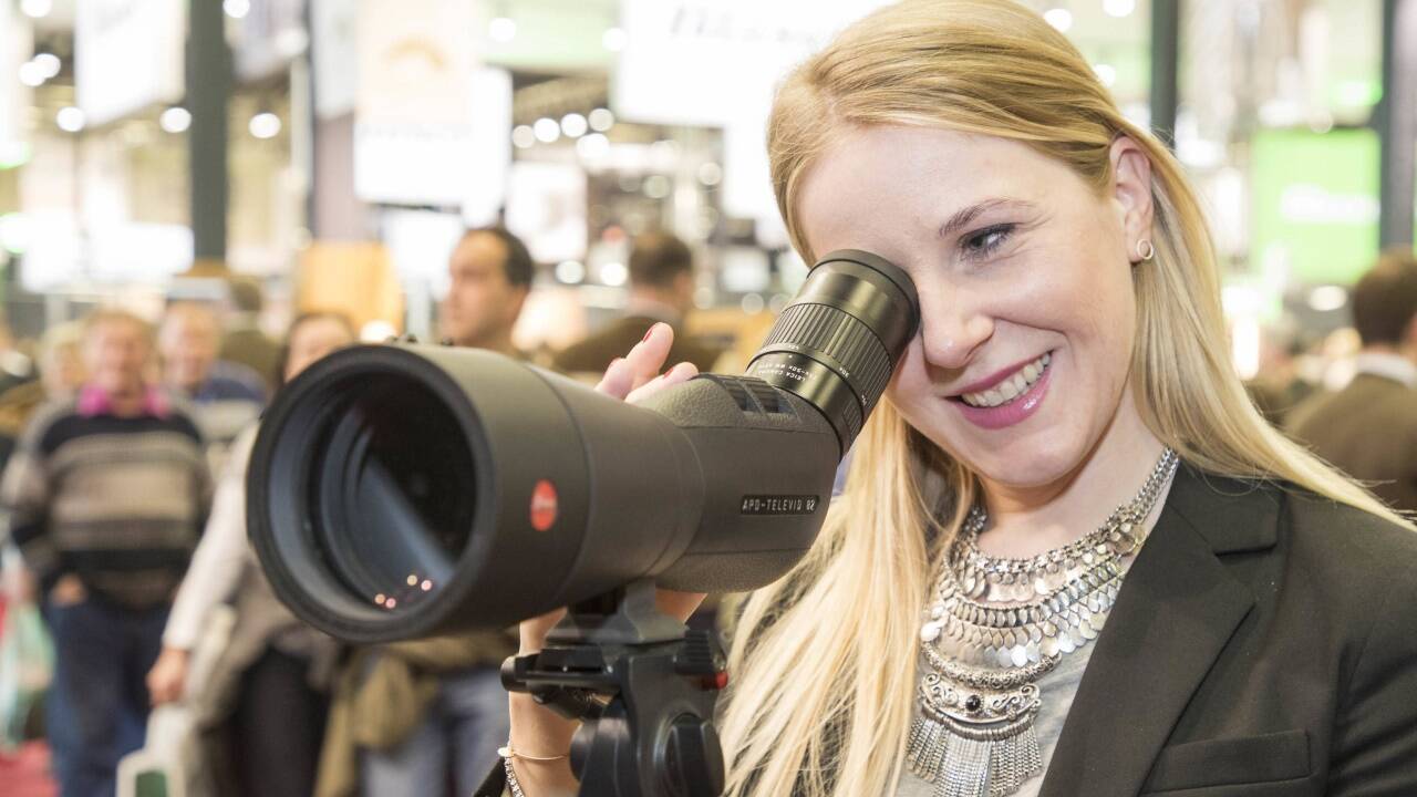 Die Messe Hohe Jagd und Fischerei lockte Tausende Besucher ins Messezentrum.  