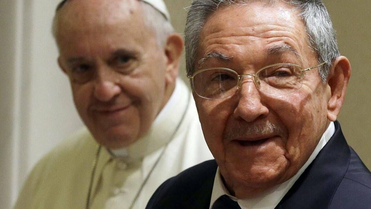 Papst Franziskus empfing Kubas Präsident Castro im Vatikan
