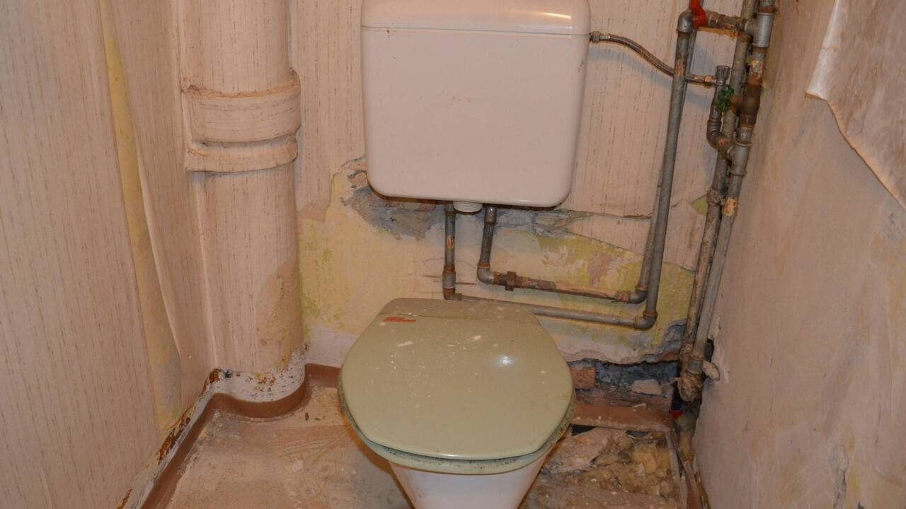 Die Toilette.  