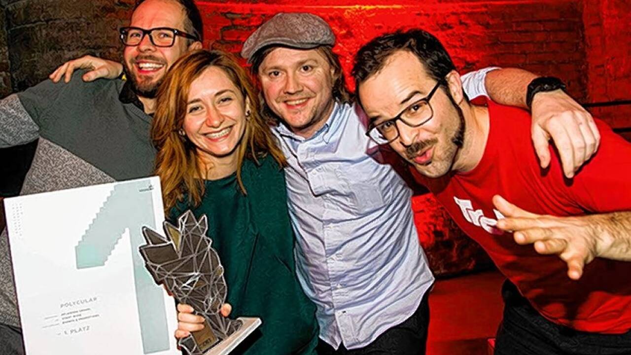 Glückliche Sieger: Michael Kager, Irina Paraschivoiu, Robert Praxmarer und Simon Linder.  
