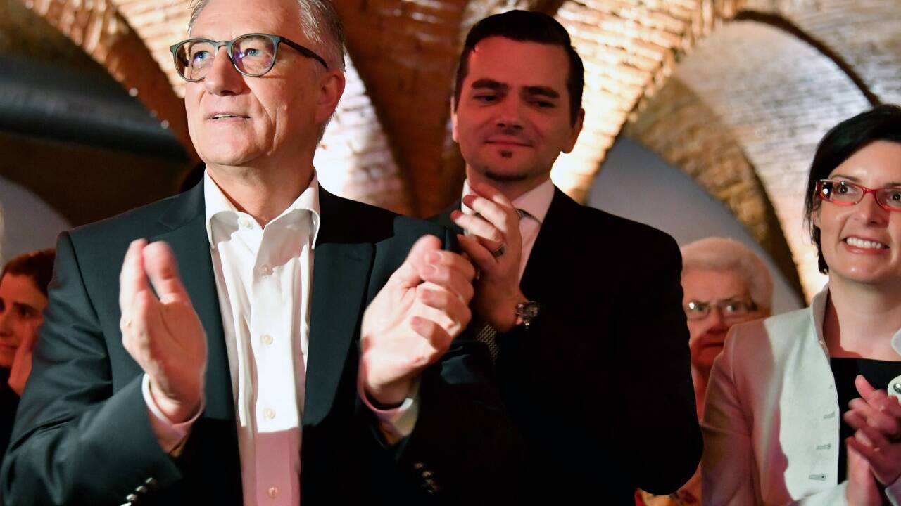Walter Steidl am Donnerstagabend beim Wahlkampfauftakt. 