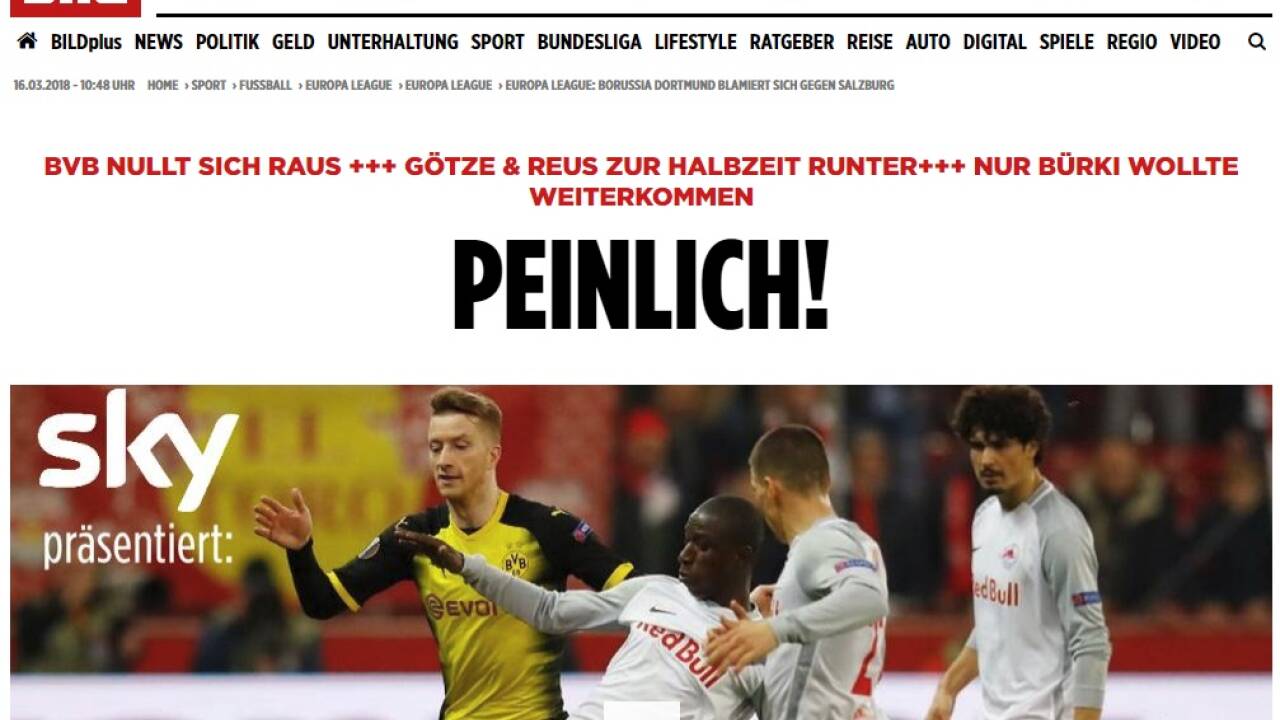 Online reicht oft nur ein Wort – BILD ging mit den Dortmund-Kickern hart ins Gericht. 