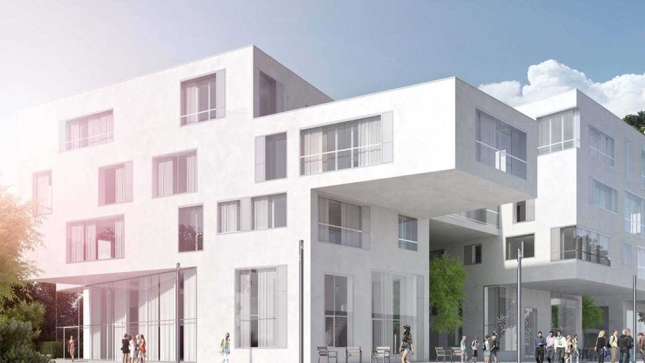 Visualisierung des Bausprojekts Imbergplatz. 