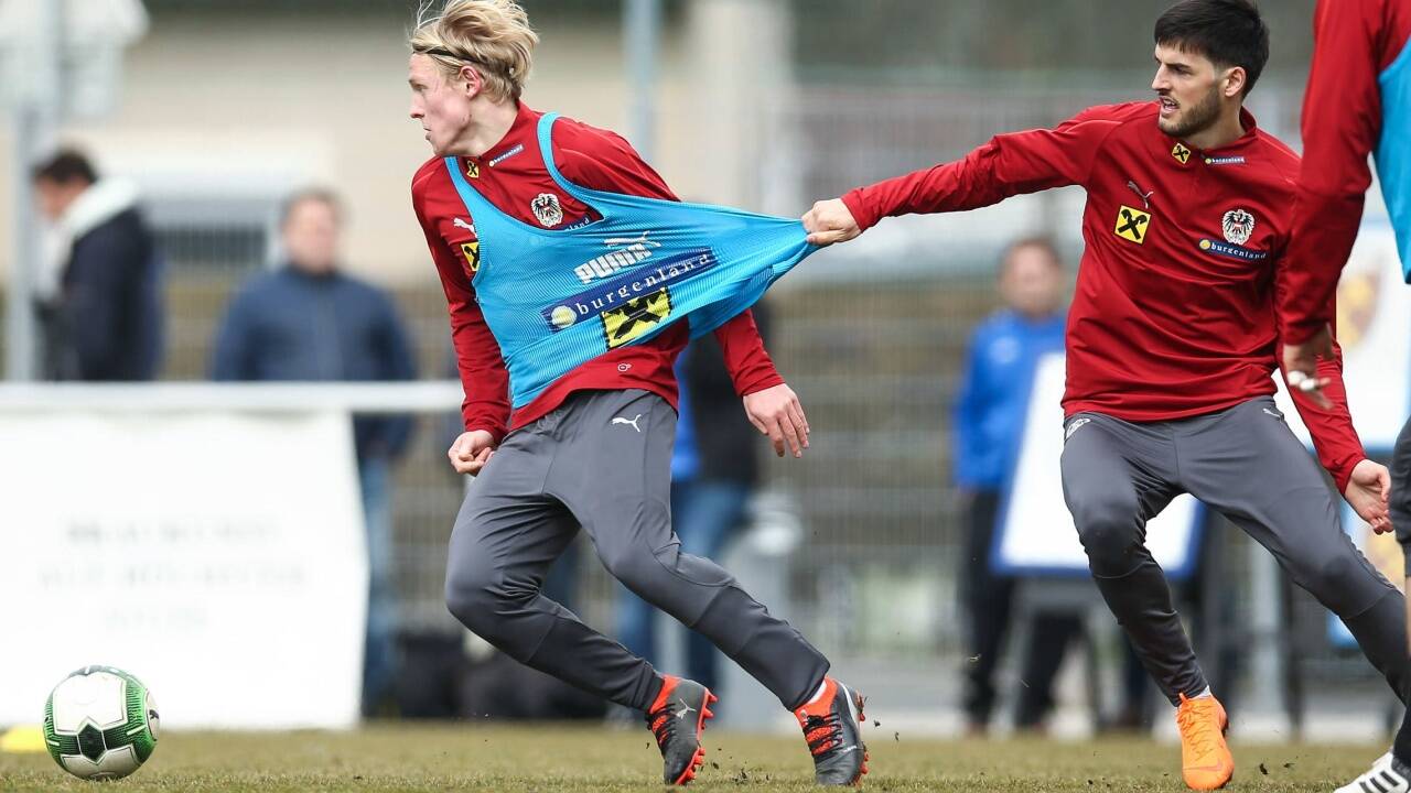 Um Xaver Schlager herrscht „ein G’riss“ – so wie hier im Training mit Florian Grillitsch. 