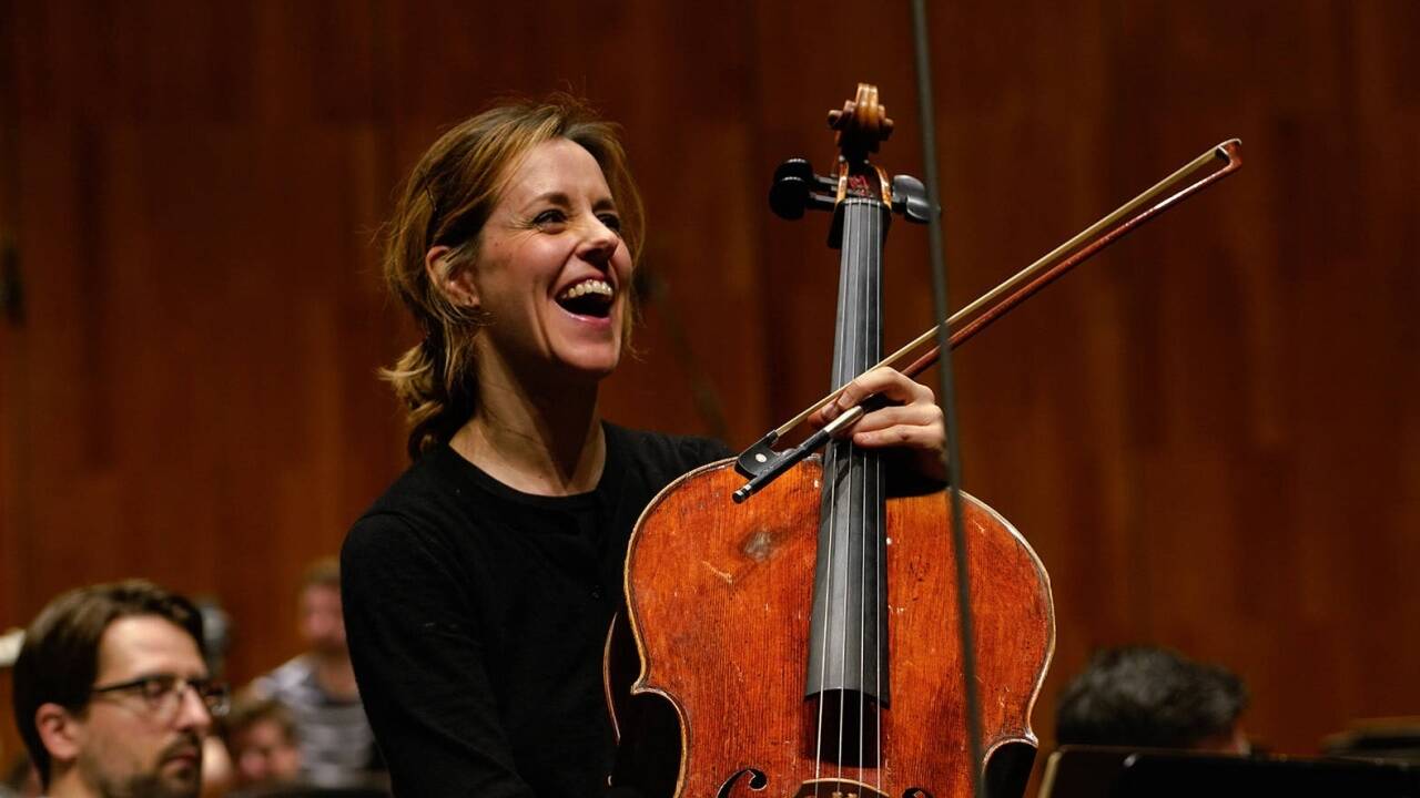 Cellistin Sol Gabetta. 