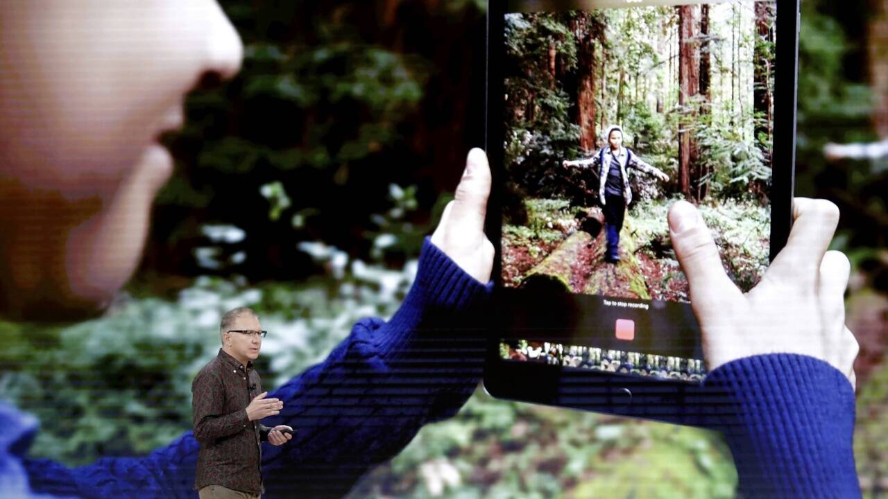 Impressionen der Apple-Präsentation. 