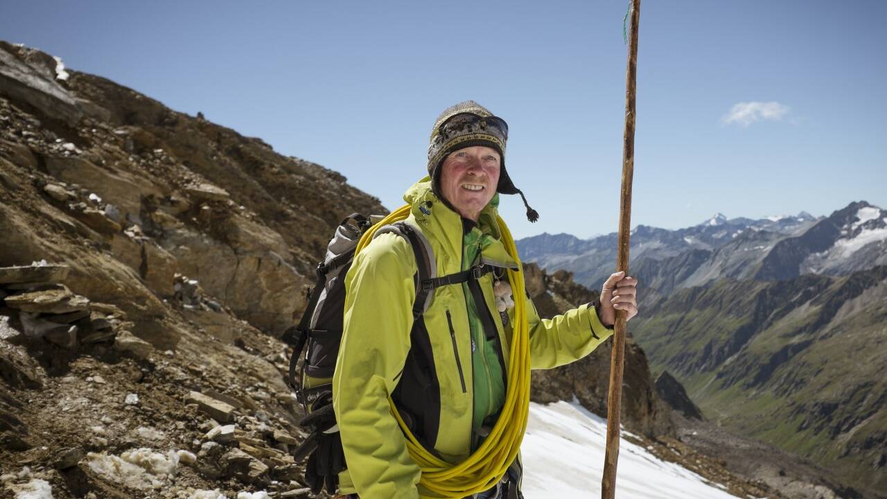 Das ist Sigi Hatzer, Bergführer am Großvenediger und ein perfektes Model für den Instagram-Kanal der Tirol Werbung. 