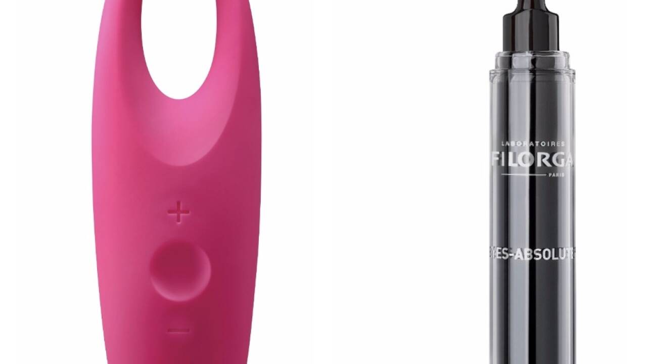 „Iris“ ist ein Massagegerät für die Augenpartie, das mit wechselseitiger T-Sonic-Technologie arbeitet, um die sichtbaren Zeichen von Müdigkeit und Hautalterung zu verringern. Die Aufnahme von Augencremes und Seren wird laut Hersteller Foreo verbessert. Foreo ist exklusiv bei Douglas erhältlich. Filorga präsentiert mit „Eye Absolute“ eine Augenpflege mit medizinähnlichen Wirkstoffen für eine 6-in-1 Wirkung. Dank abschwellender und entgiftender Trio Peptide (Peptide und Metalloproteine und Carcinine) werden Schwellungen gemildert. Weiße Perlen und feine Lichtsensoren zeichnen für einen zarten Weichzeichner-Effekt verantwortlich. Peptide und Isoflavone verlängern und verschönern die Wimpern. Und durch die selbstkühlende Kryo-Textur wird die Haut rund um die Augen stimuliert und die Mikrozirkulation sanft angeregt. Und damit die Wirkung der Augenpflege verstärkt. Filorga ist exklusiv bei Marionnaud erhältlich.  