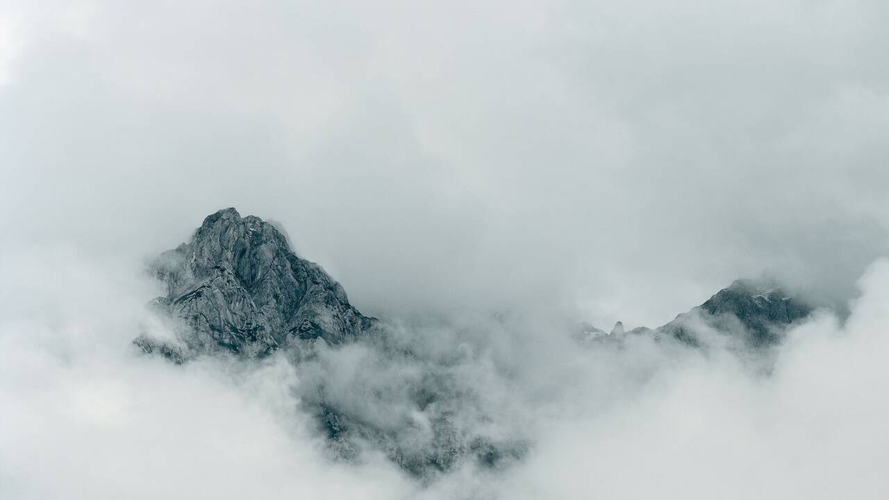 Ziemlich wolkig: Axel Hüttes Foto vom Raucheck, Österreich 2011. 