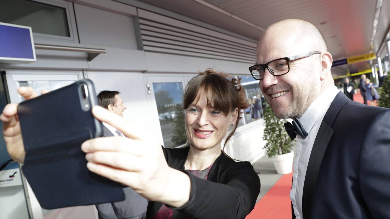 Auch die Politik war vertreten - und machte fleißig Selfies. Landesrätin Martina Berthold. Auch die Politik war vertreten - und machte fleißig Selfies. Landesrätin Martina Berthold.